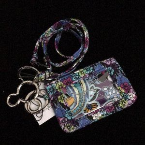 Vera Bradley Disney Lanyard Zip ID Case